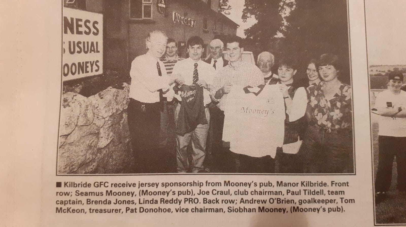 2001 Wicklow Team Mates Holding Their Jerseys