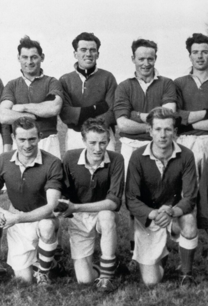 Bottom Centre Sean togged out with Kilbride in 1957