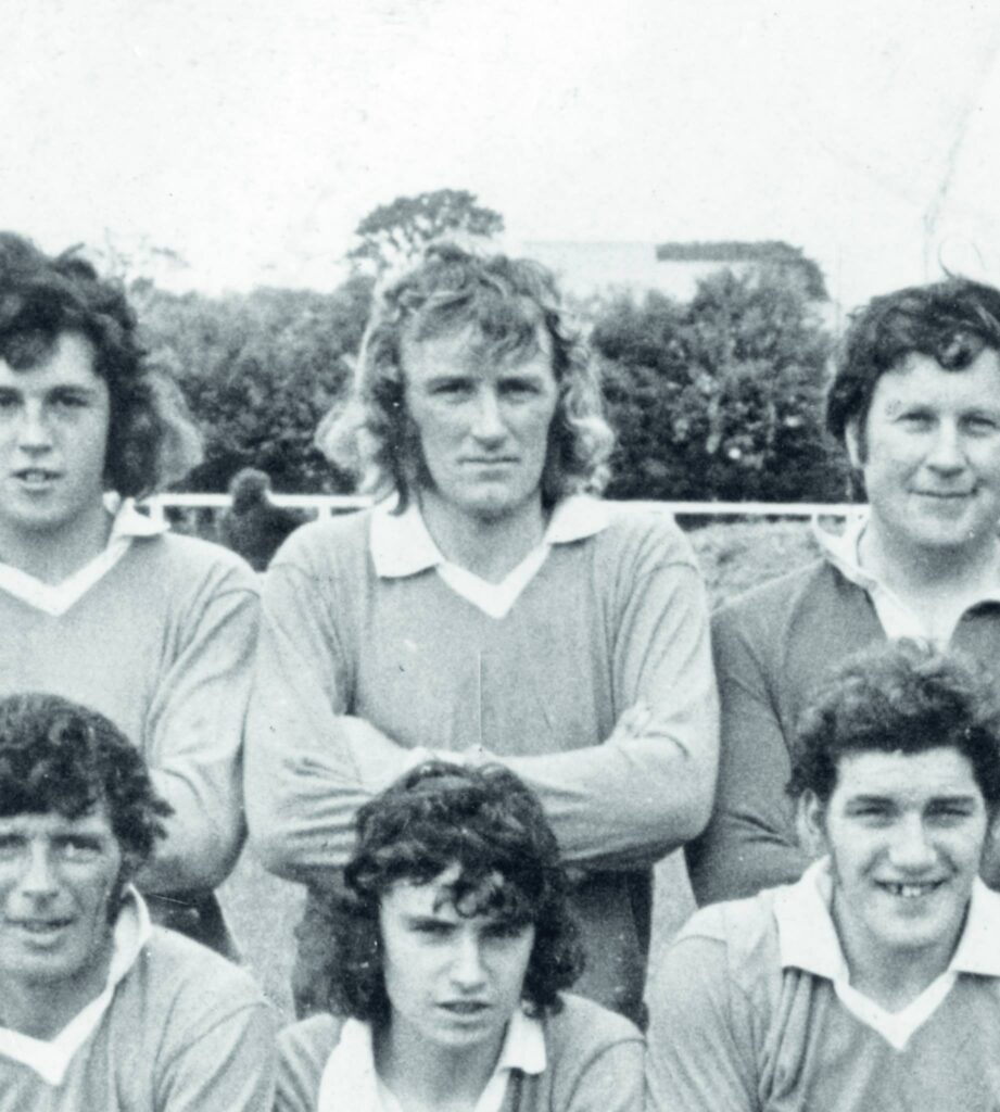Sean (top centre) in 1974