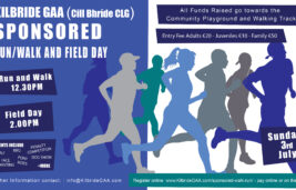 The Kilbride Field Day (2PM) & Sponsored Run/Walk (12.30) - Sunday the 3rd of JULY