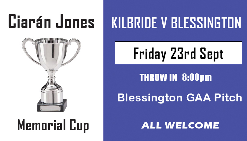 The Ciaran Jones Memorial Cup & Golf Classic Presentation - this Friday and Saturday - 8PM Match & 9PM in The Avon