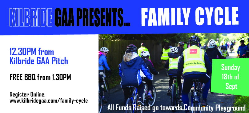Family Cycle Returns…Registration now open…9th of October 12.30PM