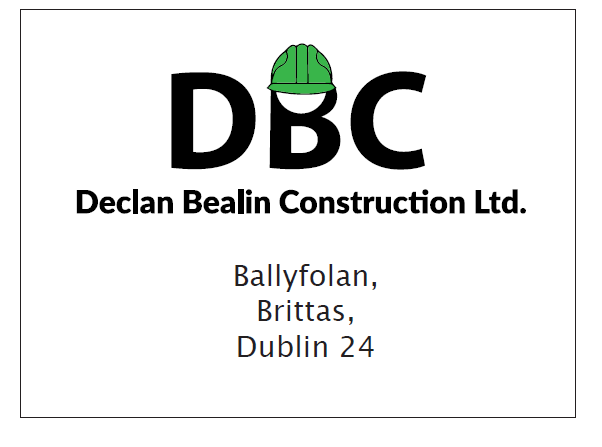 DBC - Declan Bealin Construction - Half Page Advert