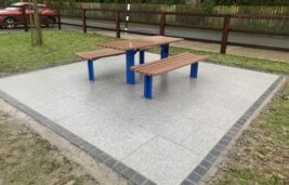 Third Picnic Bench Installed...which is also accessible...Shout out to Colin Franklin of Concraft Construction...great job