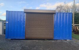 Coffee/Tea Unit fitted with Electric Shutters...thanks to Tom Bealin of Doorfix Ring Gard and Declan and Mick Bealin Junior who worked all morning and afternoon...great work lads...super job.