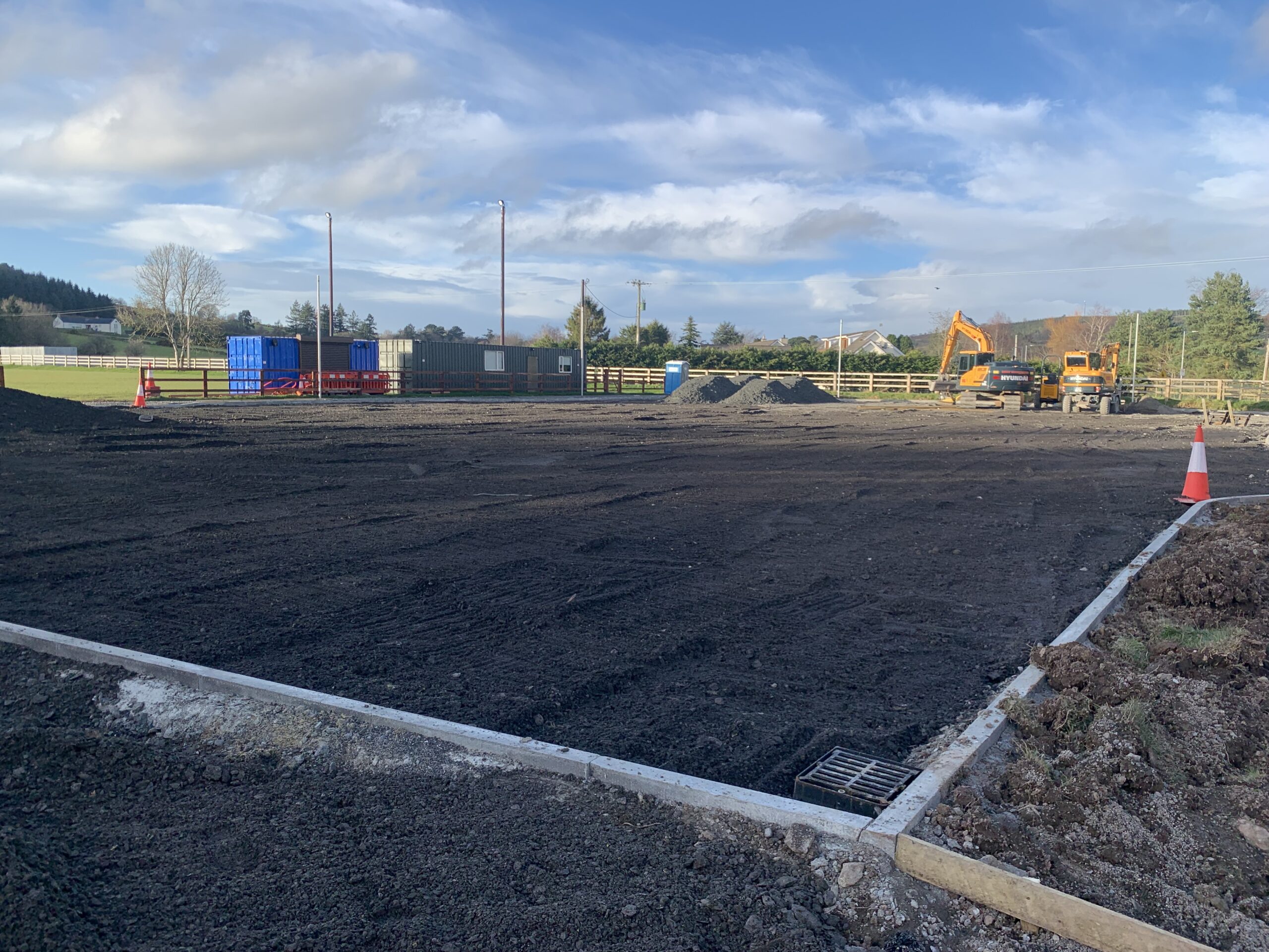 Car Park Project works in pictures...Shout out to Alan Darcy and co who have been flat out the past couple of weeks in awful conditions, great work