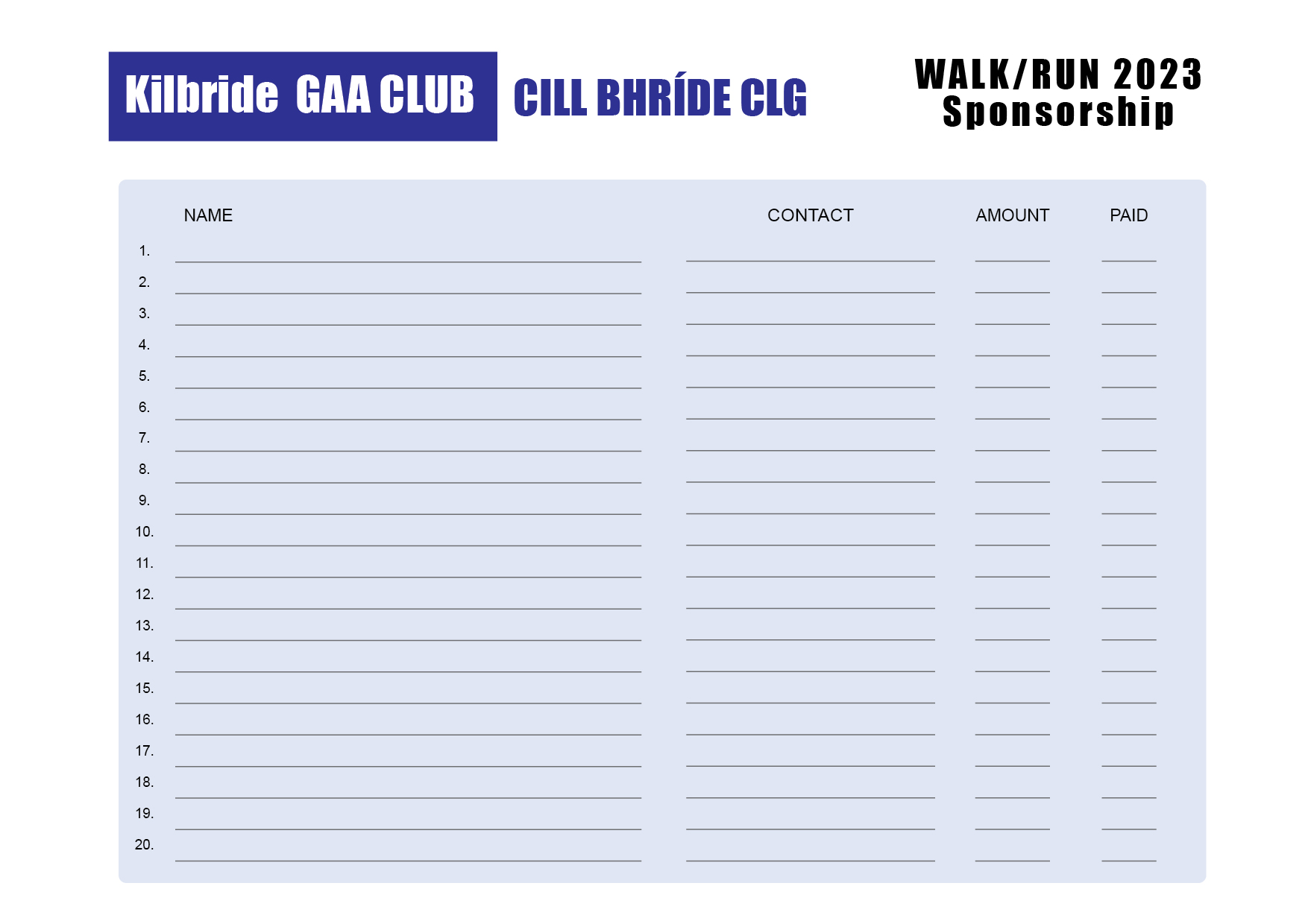 Kilbride GAA Charity Run or Walk - June 25th - SPONSOR CARD jpeg