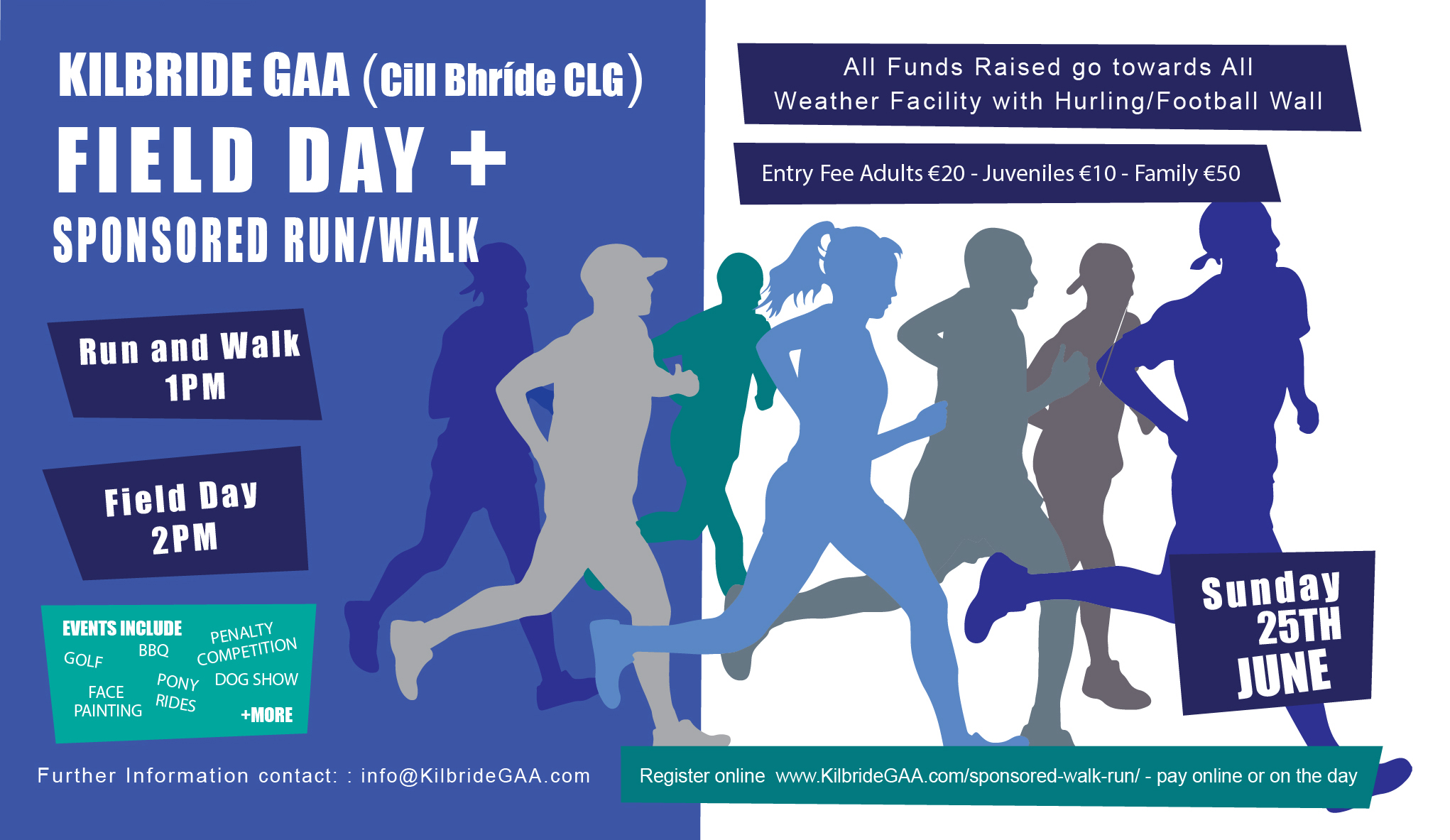 The Manor Kilbride Field Day (2PM) & Sponsored Run/Walk (1PM) – Sunday the 20th of AUGUST