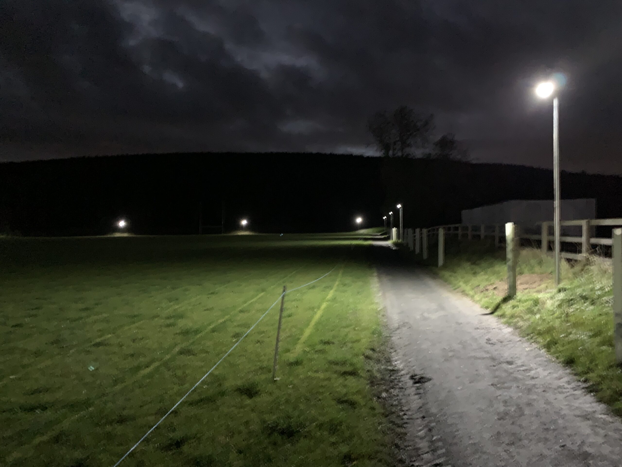 Solar Lights go live on the Walking Track…