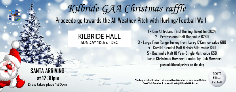 Manor Kilbride GAA - Christmas Raffle Final 2023