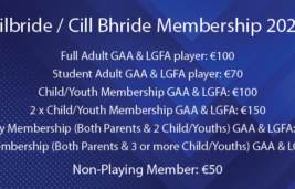 Club Membership - Cill Bhride (GAA and LGFA) - Foireann