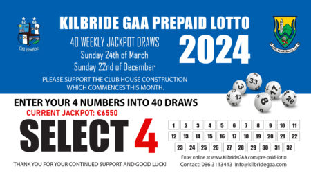 Kilbride GAA Pre Paid Lotto