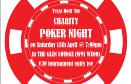 Poker Night in aid of Western Gales...our Hurling Parters, this Saturday...please support