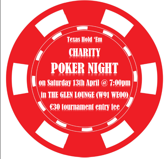 Poker Night in aid of Western Gales…our Hurling Parters, this Saturday…please support