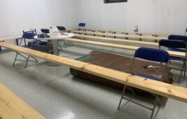 Dressing Room Benches - from start to finish - project in photos and videos