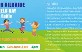 Manor Kilbride Field Day Raffle 2026...20 Prizes worth OVER €2500…get your tickets in today for just €5...3 for €10...and so on...