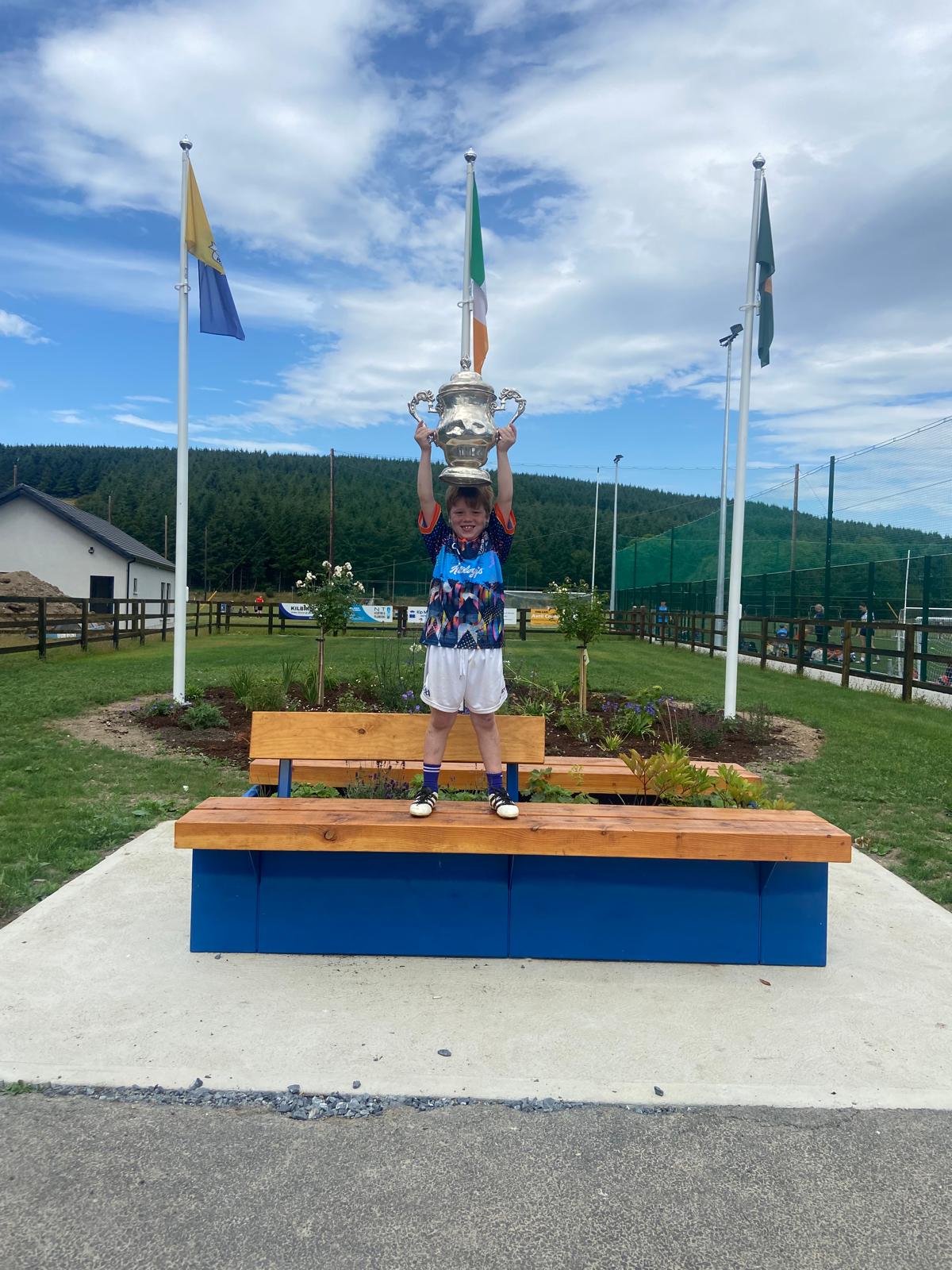 Tailteann Cup arrives in Manor Kilbride at the Cul Camps for 2026 along with Kevin Quinn and Eoin Darcy